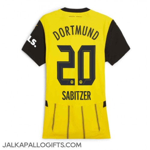 Borussia Dortmund Marcel Sabitzer #20 Kotipaita Naiset 2024-25 Lyhythihainen